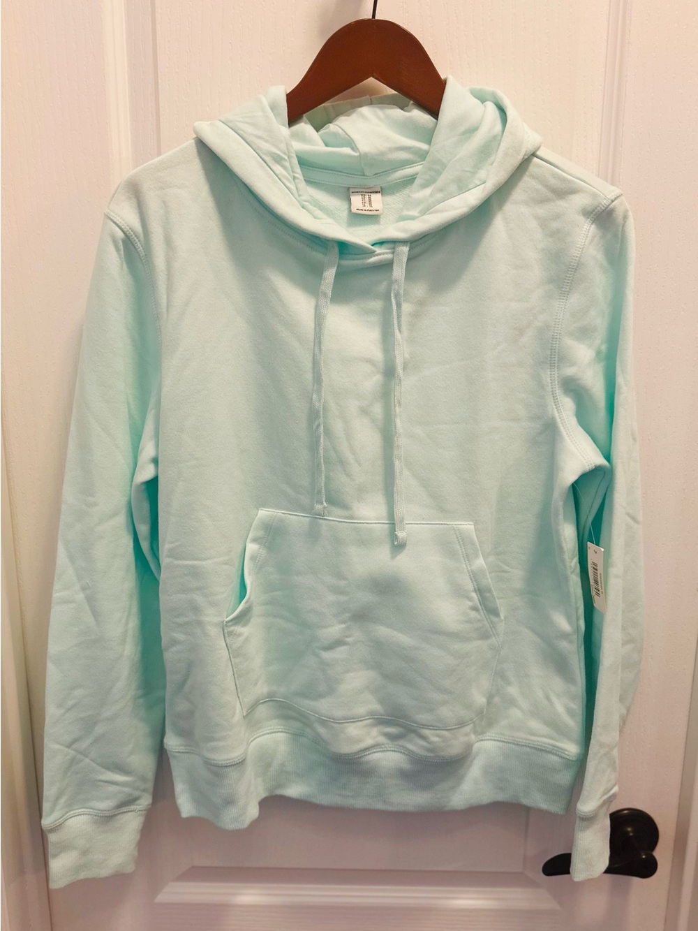 Amazon Essentials Mint Green Hooded Pullover Sweatshirt